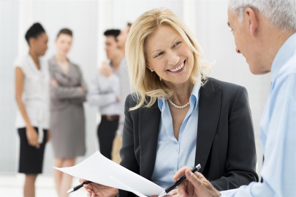 Smiling Woman Customer Service Specialist
