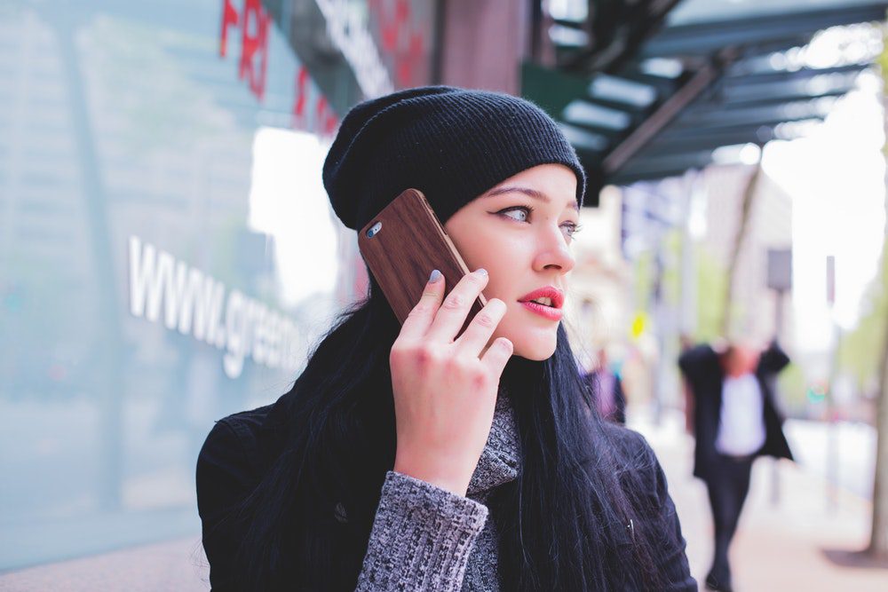 people on the phone at a call center