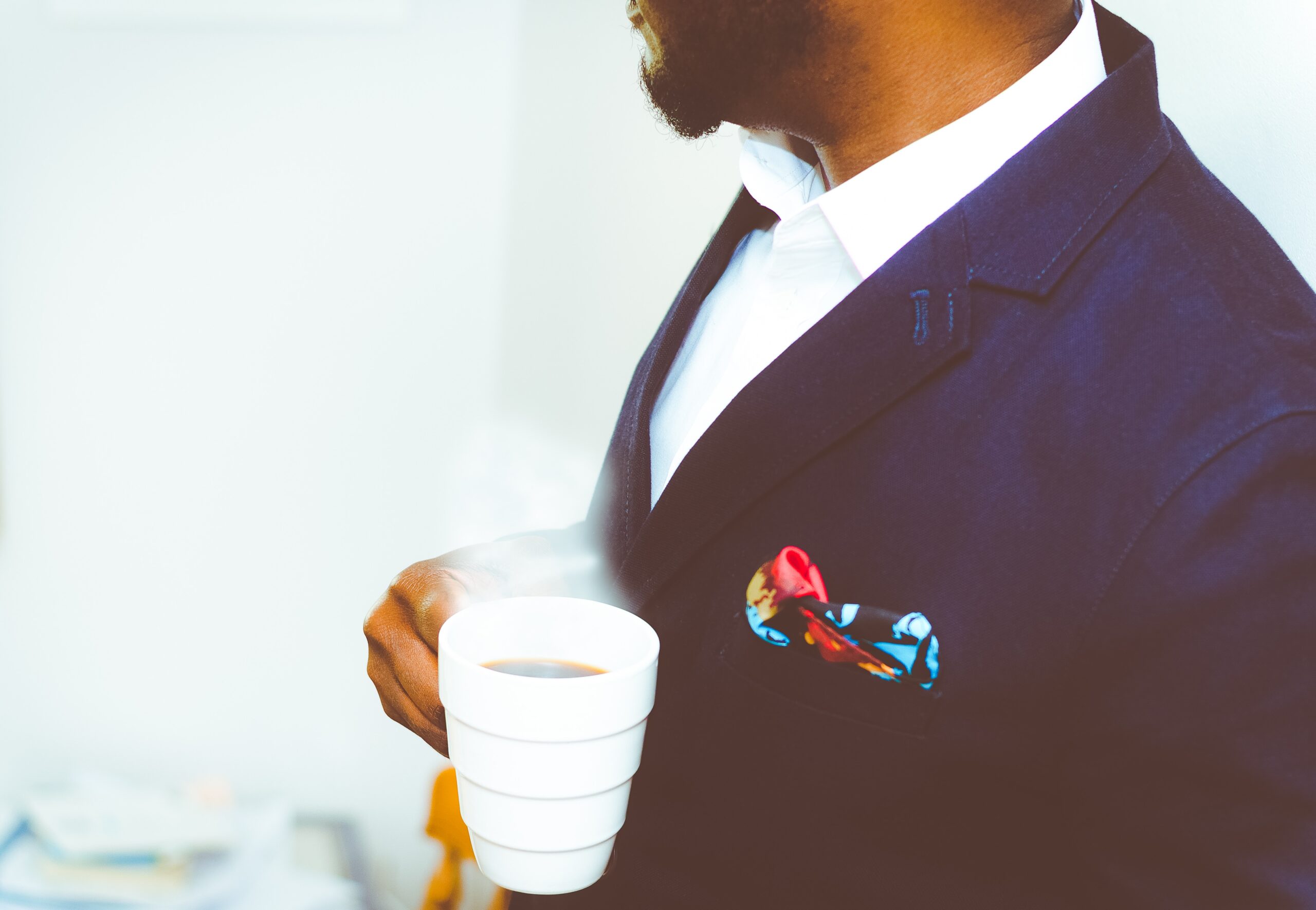 Business man talking about Business Communication Trends