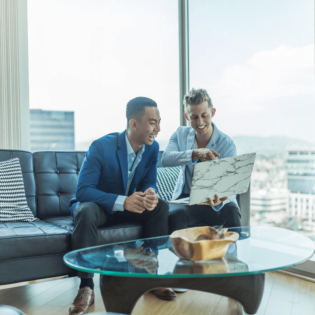 2 men working with Real Estate Answering Services